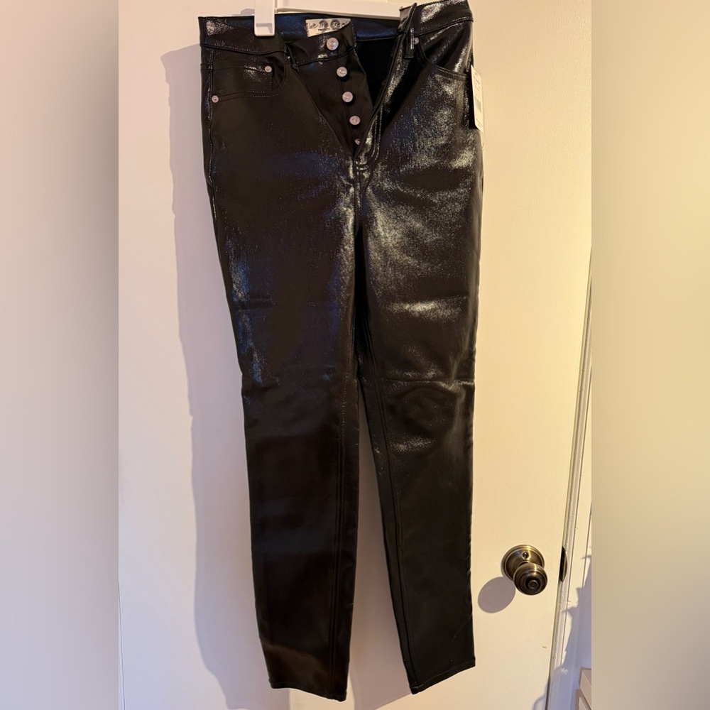 Free People Liquid Black Pants. NWOT
